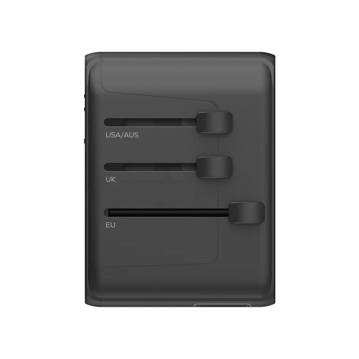 شاحن سفر 1-World PD 35W بـ 5 منافذ + AC من Momax | تيتانيوم شاحن سفر 1-World PD 35W بـ 5 منافذ + AC من Momax | تيتانيوم